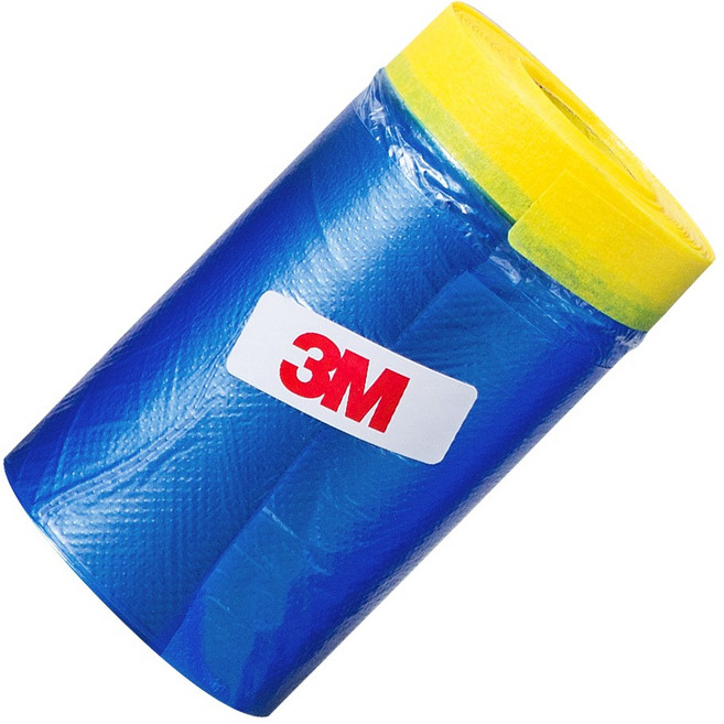 3M 커버링테이프 페인트 도색공사 건축용 비닐 보양테이프(파랑) 650mm 낱개, 3개