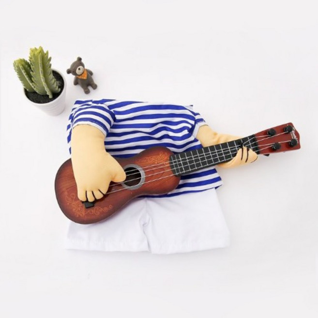 기타리스트 애견의류 강아지옷, 1개