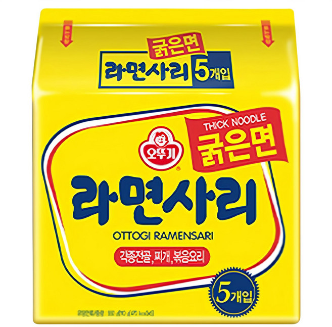 오뚜기 라면사리 굵은면 110g, 5개