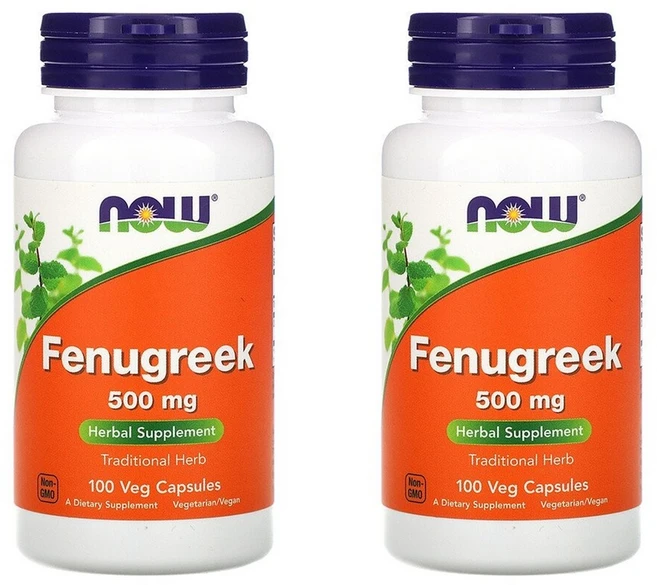 Now Foods 나우푸드 호로파 Fenugreek 100정 2개, 100개 - 쿠팡