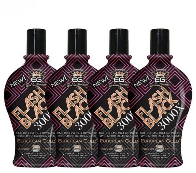 유러피언 골드 플래쉬백 3000X 태닝 로션 브론저 354ml 4개