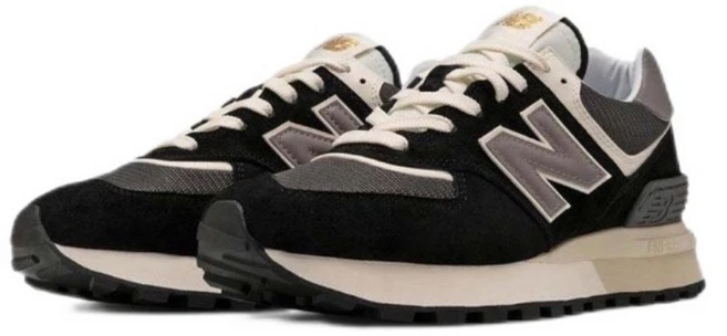 뉴발란스 574 레거시 앙고라 블랙 운동화 남여공용 스니커즈(증정품+신발끈 ), 290, U574LGG1 - 쿠팡