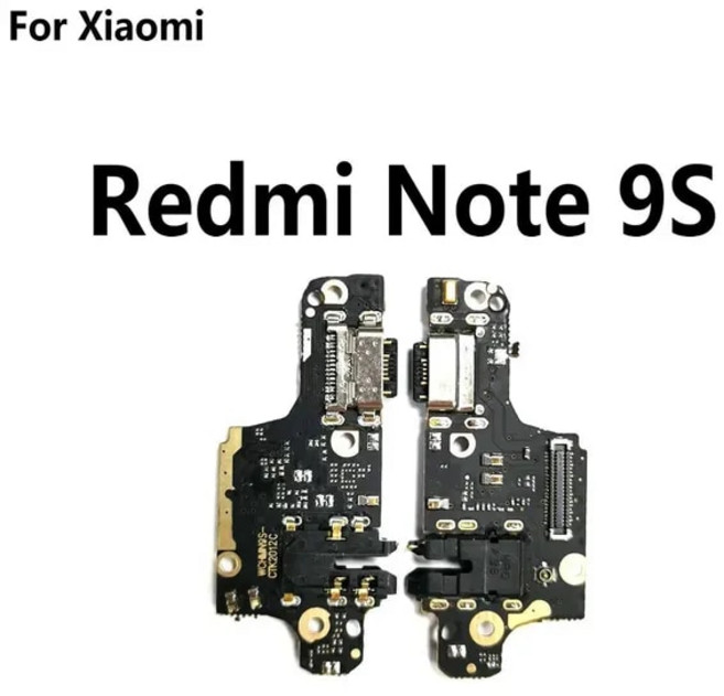 휴대폰 핸드폰 스마트폰 수리 부품 마이크 모듈 및 USB 충전 포트 보드 플렉스 케이블 커넥터 샤오미 호환 레드미 노트 6 7 8 9 프로 9A 10X 8A, 1개, [07] Redmi Note 9S