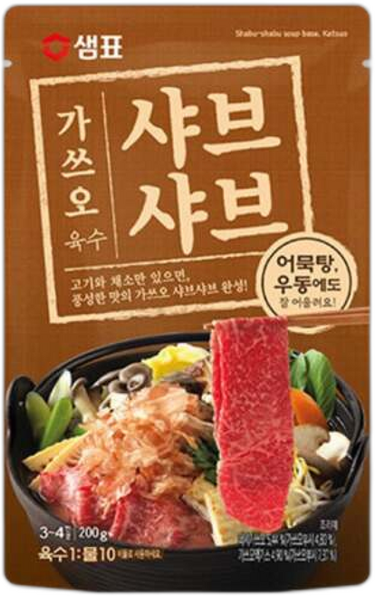 5개 샘표식품 X 육수 샤브샤브 200g 가쓰오
