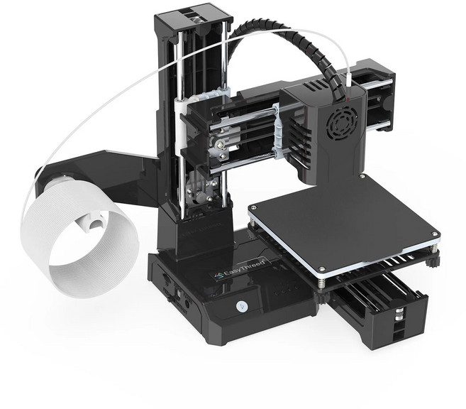 초보자를 위한 EasyThreed 3D 프린터 K9 저소음 소형 인쇄 기계가 포함된 미니 보급형 PLA TPU 1.75mm와 호, 블랙 컬러, 미국_TF 카드 오프라인, 01 black color, 01 미국_01 TF 카드 오프라인