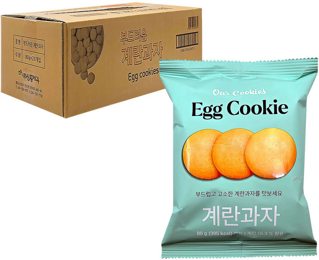 신흥 계란과자, 1.6kg, 1박스