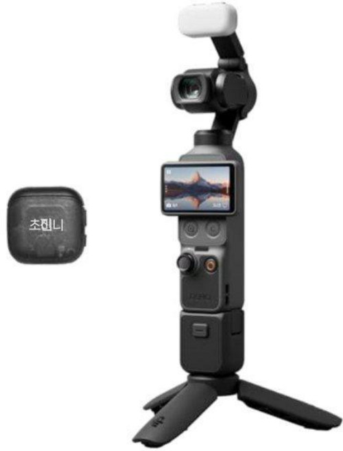 DJI Osmo Pocket Essential Combo 3축 짐벌 4K 브이로그 카메라 초소형 손떨림 방지 촬영기 기본 패키지, 오스모 포켓 4 크리에이터 콤보