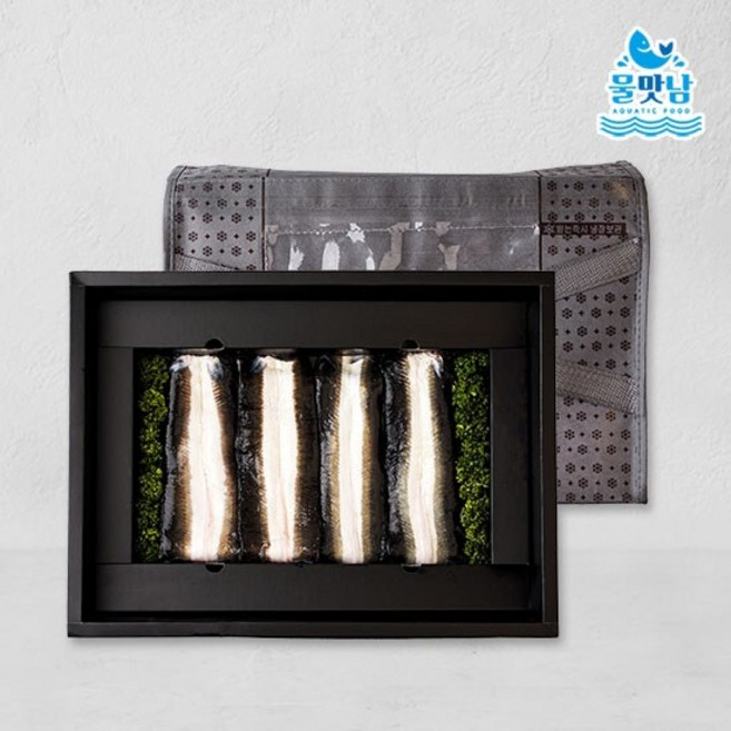 [물맛남] 자포니카 풍천 민물장어 선물세트 1kg(1-2미/손질후 600g-650g)+소스2+생강채, 1개, 1없음