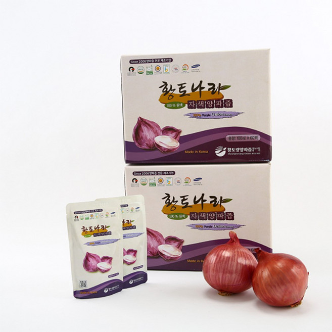 황토나라 자색 양파즙, 100ml, 120개