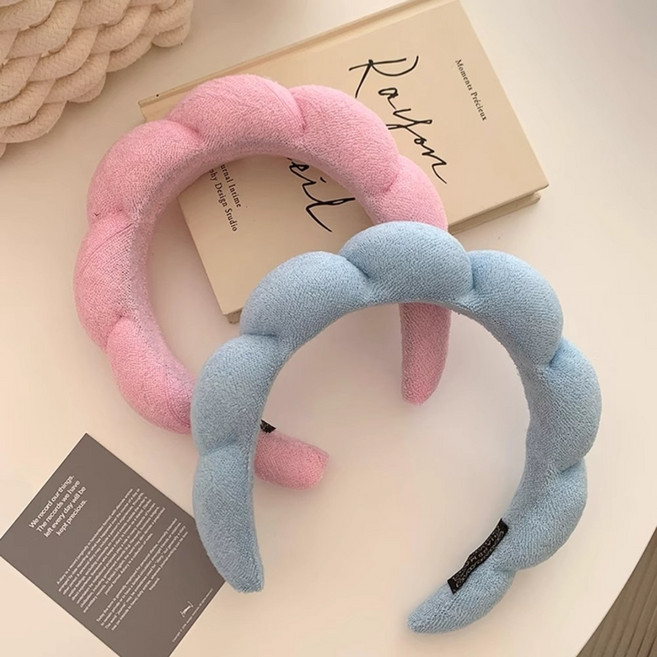 큐르비 퓨어코튼 리프레쉬 러블리 세안밴드 세트, 2종세트, 1개