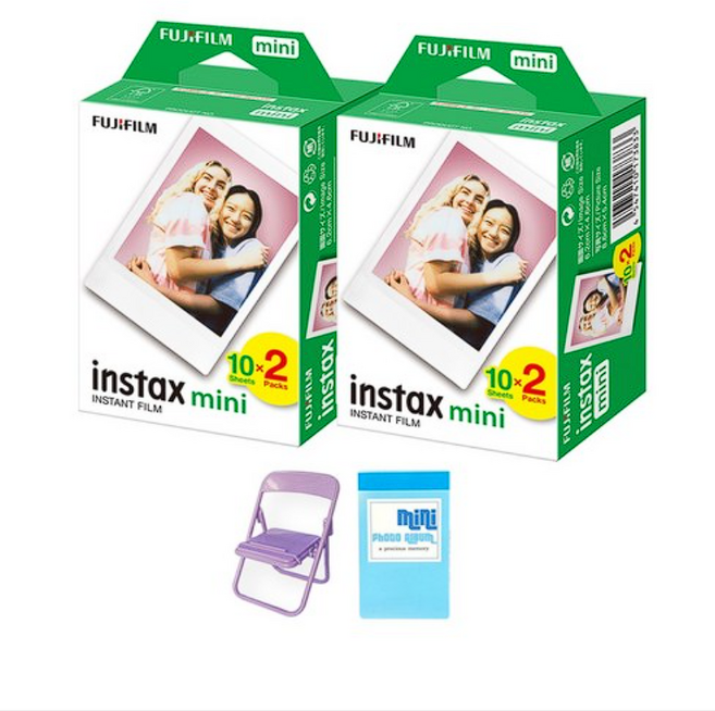 인스탁스 즉석 미니필름 40p + 포토체어 색상랜덤발송 + GL앨범, 1세트