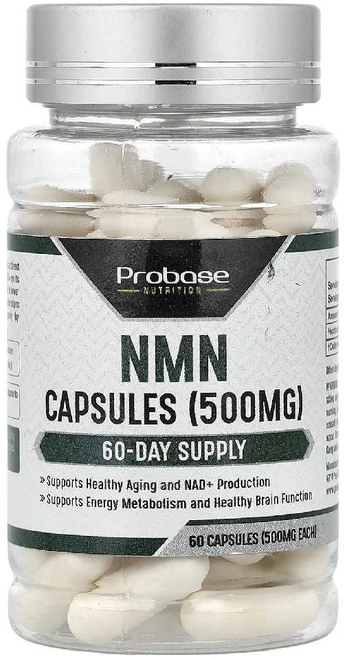 프로베이스 뉴트리션 NMN 500mg 캡슐 60정, 1개 - 쿠팡
