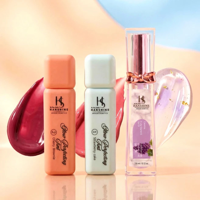 1위 판매 한샤인 글로우 퍼펙팅 립틴트 5ML, 1개, 5g, 딸기케이크 1개/감브라우니 1개 free 랜덤 립오일 - 쿠팡