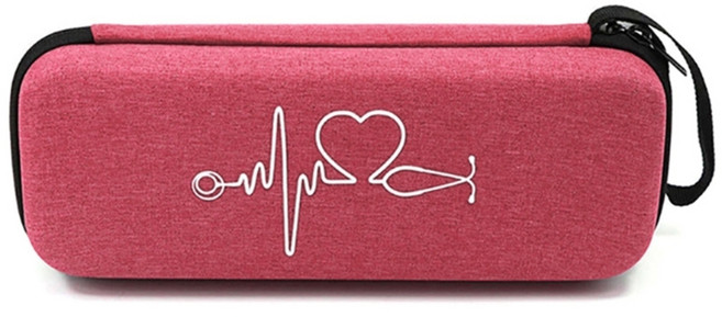 3M 리트만 클래식 III 스테토스코와 호환되는 케이스 보관 정리함과 호환되는 여행용 휴대품, Red