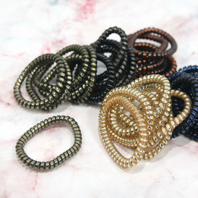 슬림머리끈 고무줄 스프링머리끈