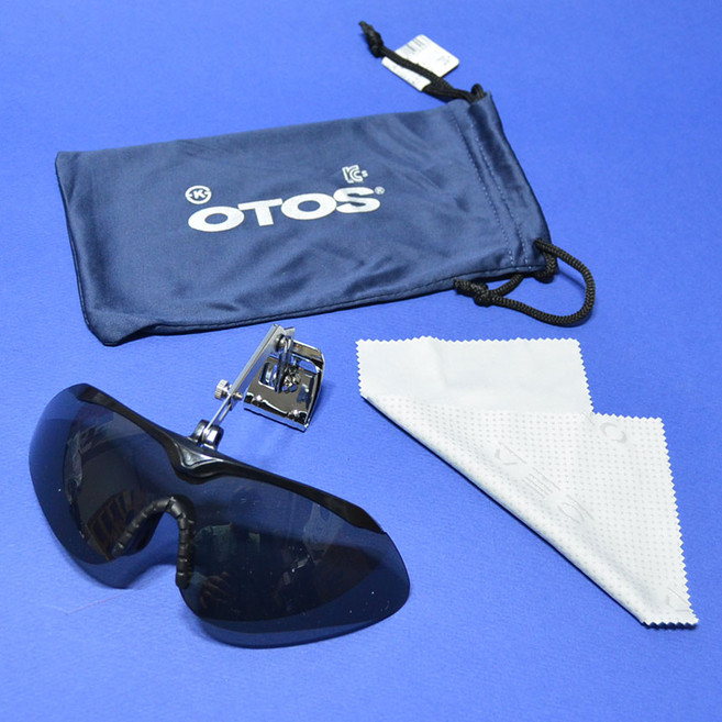 오토스 차광안경 A-644XG 안전모장착형보안경 8341295 클립타입보안경 썬글라스, 그레이, 1개