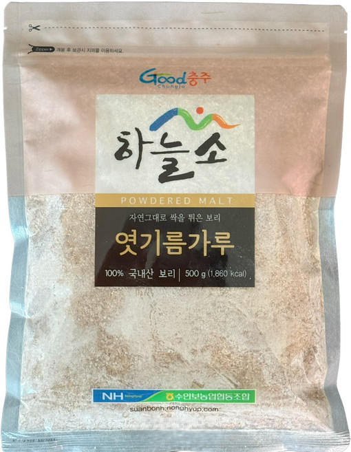 [농협] 수안보농협 100% 국산 엿기름 가루, 1개, 500g