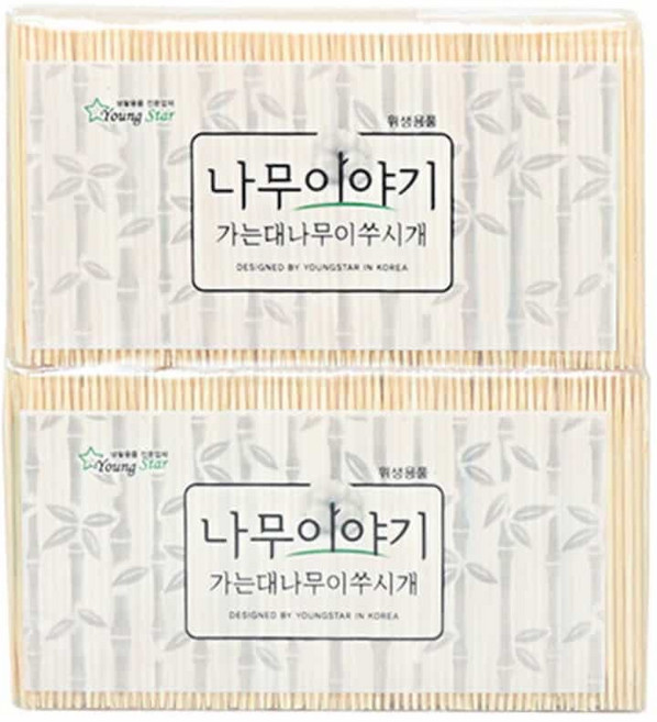 후니드림 대나무 이쑤시개 2000P 단면이쑤시개 과일꼬지 이쁜이쑤시개, 1개, 1개