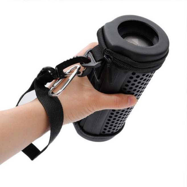 JBL 플립6/5 Flip6/5 호환 스피커 오픈형 케이스 휴대용 보관 가방+스트랩+카라비너, 1개