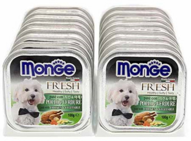 몬지 사각캔, 16개, 치킨&야채