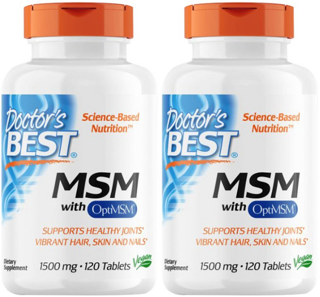 Doctor's BEST MSM保健錠 1500mg, 120顆, 2罐
