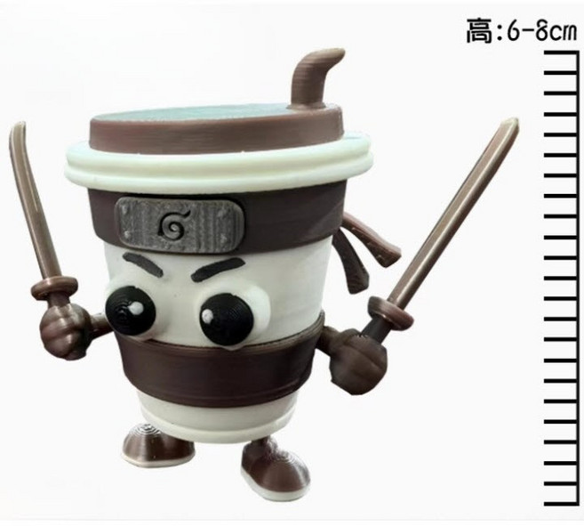 에그미 이탈리안 브레인롯 재미있는 밈 피규어, 카푸치노 아사시노