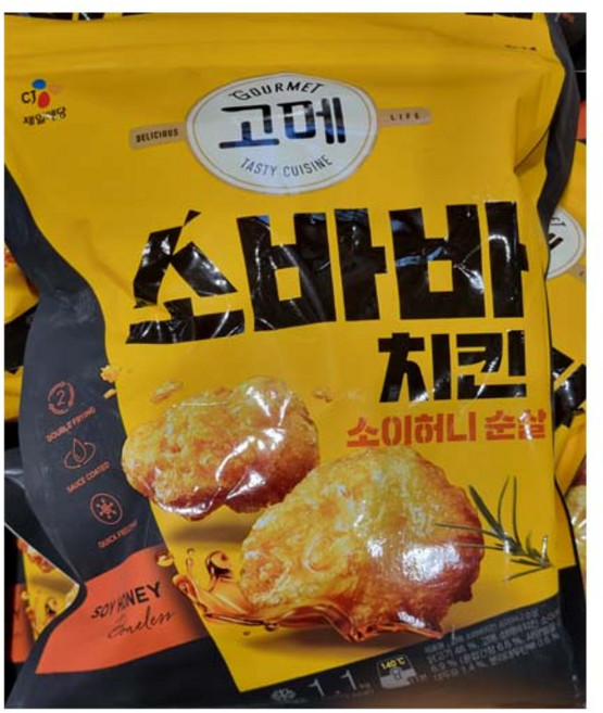 CJ 비비고 고메 소바바치킨 소이허니순살 1.1KG, 1개