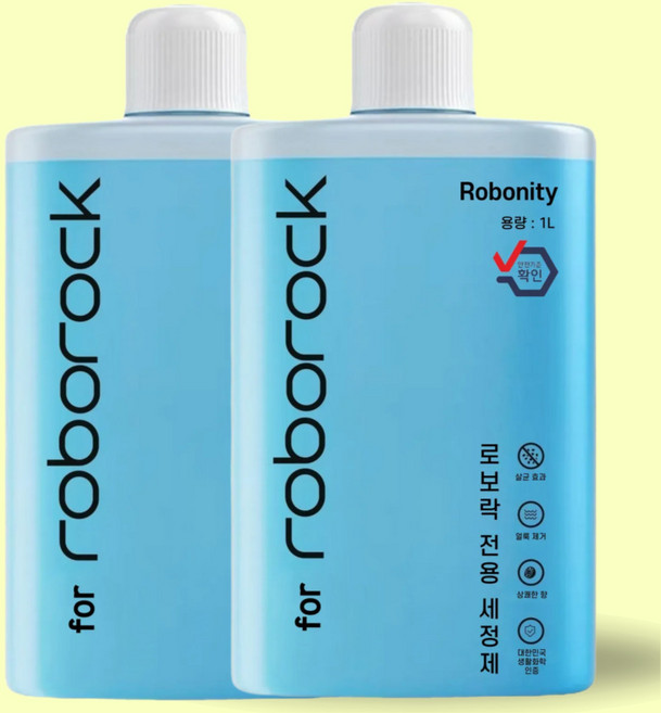 호환 로보락세제 로보락소모품 로보락걸레 Roborock Pro/S7 Pro Ultra 4, 2개, 2) 2pcs