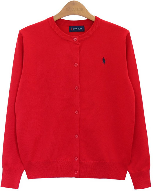 라파클럽 여성 소프트 라운드 니트 데일리 가디건