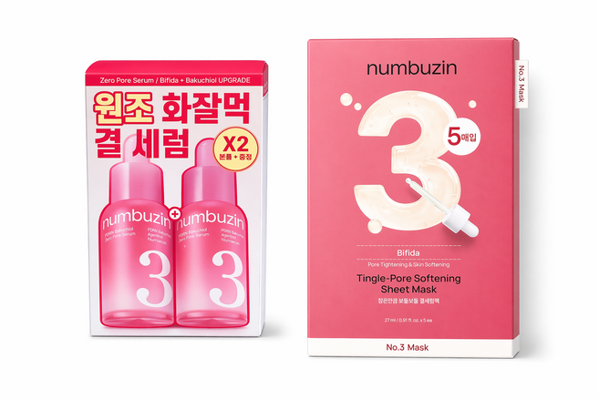 3번 결세럼 60ml 더블 기획 + 결세럼팩 5매 패키지