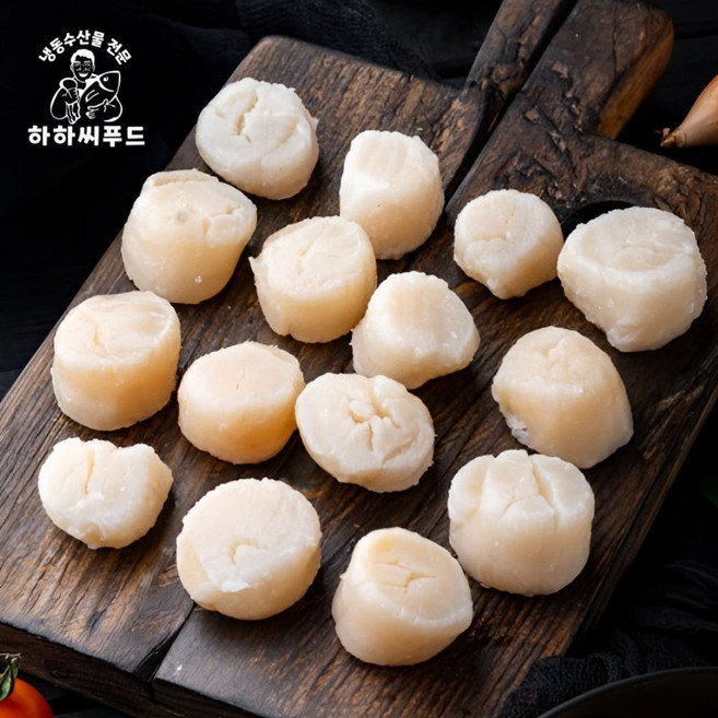 냉동 통가리비관자 1kg 개아지살 손질 업소용 도매 고기집 고깃집 버터구이 가리비관자 31/40 [원산지:중국], 1박스