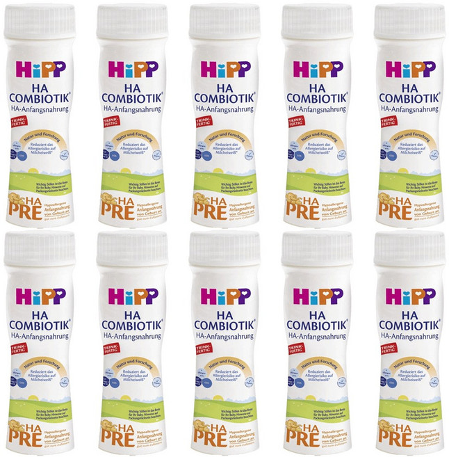 [독일출발]힙분유 하 프레 액상 200ml 10병, 10개