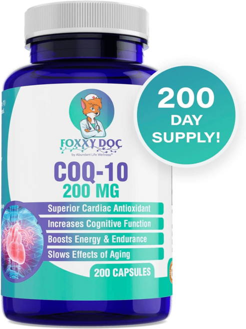코큐텐 코엔자임 200mg 고함량 200캡슐 200일분 대용량 미국산 CoEnzyme Q1, 1개, 200정