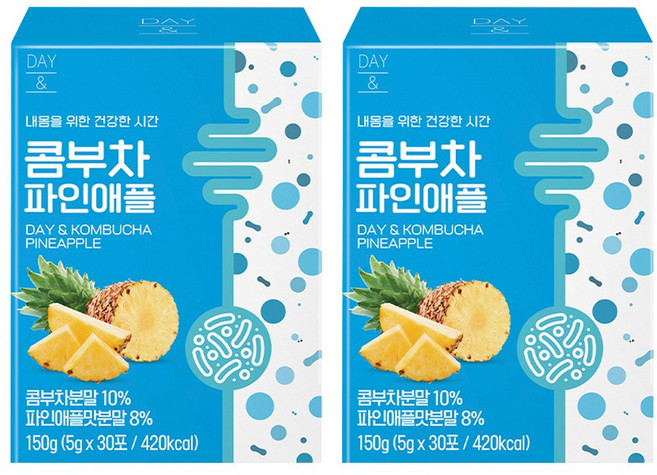 데이앤 콤부차 파인애플 30p, 5g, 30개입, 2개