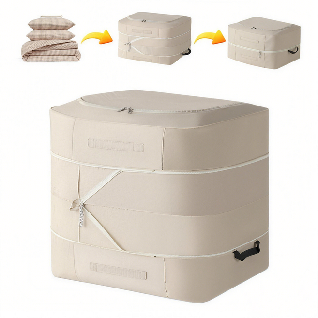 콜콜러브 대용량 이불 압축 파우치 패딩 수납 백 공간절약 이사용 계절수납, 1개, 1개입