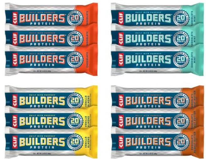 프로틴바 퀘스트프로틴바 클리프 빌더스 프로틴 바 다양성 팩 20g 식물성 단백질 글루텐 프리 비GMO 저혈당 지수 인공 감미료 무첨가 68g (12개입) - 쿠팡