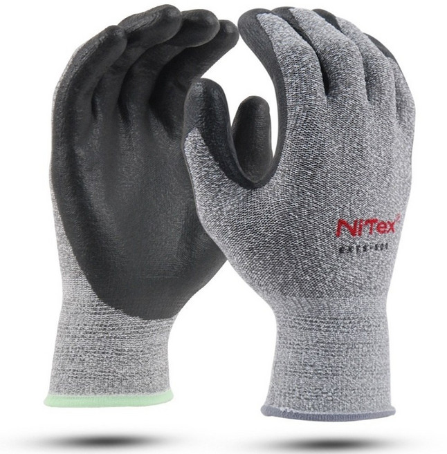나이텍스 터치 카본 NBR 코팅 다용도 작업용 코팅 장갑 EXTS-500, 멜란지그레이, 1개