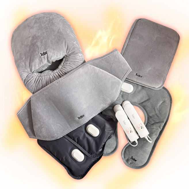 [홈쇼핑정품]벨레스 온수찜질기 8종세트/고품질+만족100% [충전식 무선/어깨+목+복부+허리+발] 온열찜질 온수찜질팩