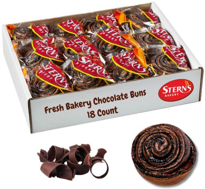 Stern's Bakery 케이크 스낵 초콜릿 아침 식사 페이스트리 개별 포장된 18개 쿠키 번 와 성인을 위한 이동 간식 여행용 휴일 파티용 27온스 스턴스 베이커리, Stern's Bakery 케이크 스낵 초콜릿 아침 식, 1개
