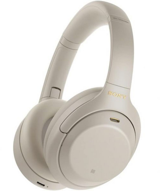 소니 WH-1000XM4 무선 프리미엄 노이즈 캔슬링 오버헤드 헤드폰 - 30시간 블랙 124044, Silver/Gold