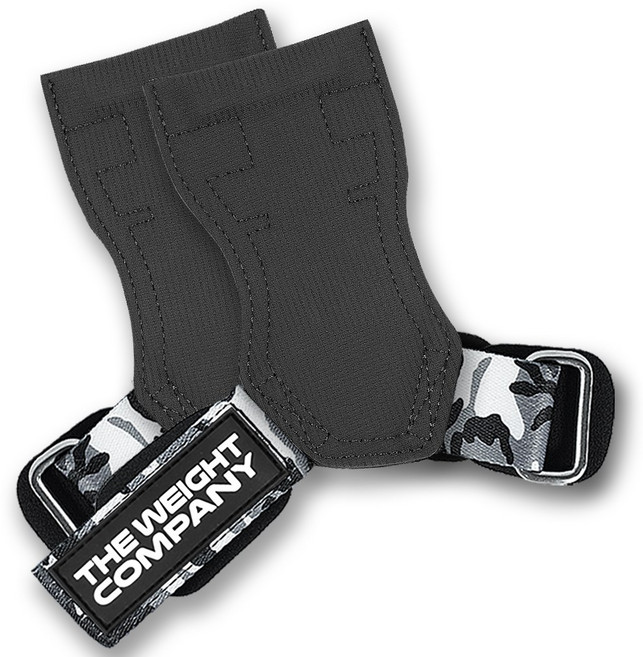 더웨이트컴퍼니 헬스 스트랩 장갑 거미 GUMMY 그립, 블랙카모, 1세트