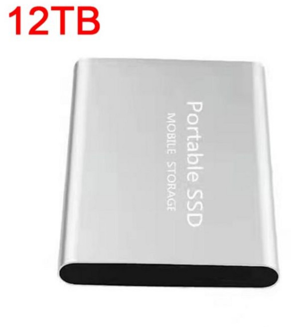 오리지널 1TB M.2 SSD 500GB 2TB 4TB 타입-C 하드 드라이브 외장형 Usb 3.1 8TB 노트북 용 모바일 솔리드 스테이트 디스크, Silver, 1개
