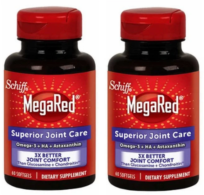 쉬프 Schiff 메가레드 슈페리어 조인트 케어 60정 2개 - 쿠팡
