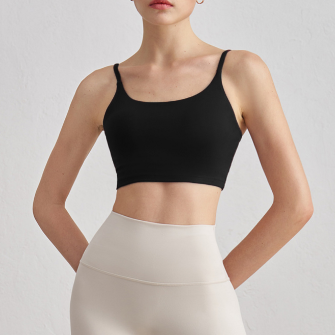 하바우 심리스 노와이어 스판 고탄력 들뜸방지 스포츠 브라탑