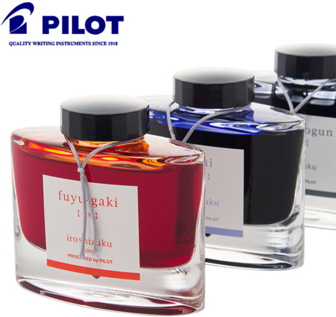 파이롯트 이로시주쿠 만년필 잉크 50ml, shin-kai 신카이 깊은바다