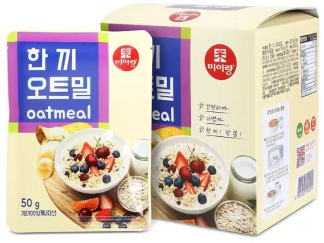 미이랑 한 끼 오트밀 500g(50g x 10봉) x 6개, 1개, 500g