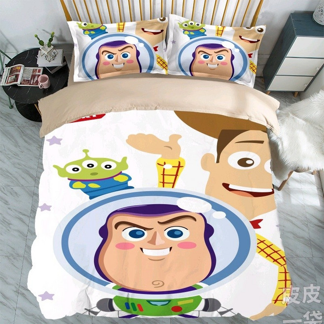 토이스토리 이불 커버 세트 랏소베어 세트 베개 침구, AH