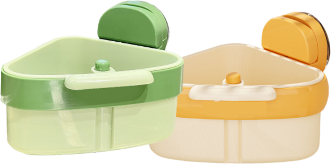 다용도 원터치 거름망 코너형 1+1, 2개, 초록노랑