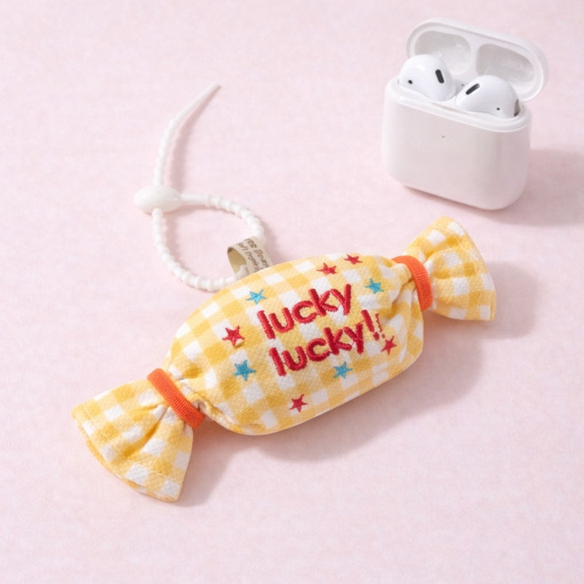 캔디 미니 파우치 키링 에어팟 립밤 동전 수납 가방걸이 귀여운 소품 파우치