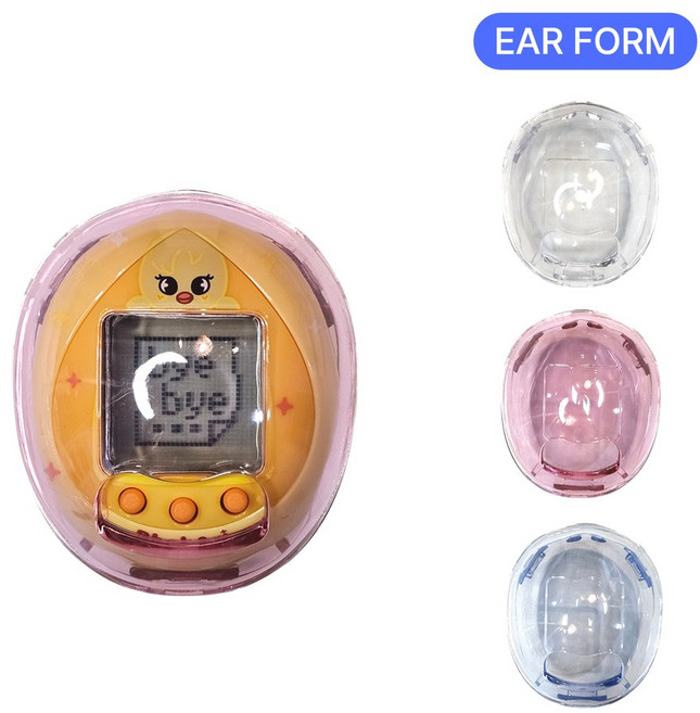 이어폼 다마고치 나노 심플 클리어 케이스 호환, 1개, 핑크, D048